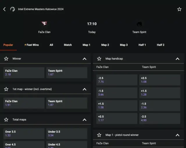 CS2 Betting Types
