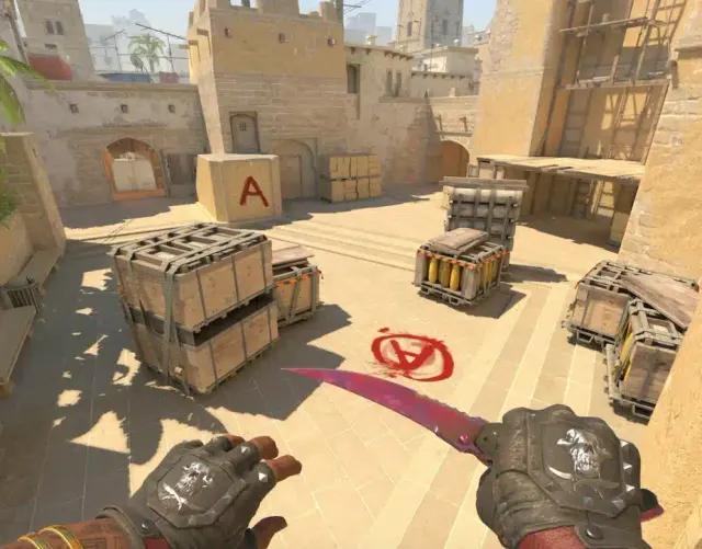 A view of Mirage in Counter-Strike