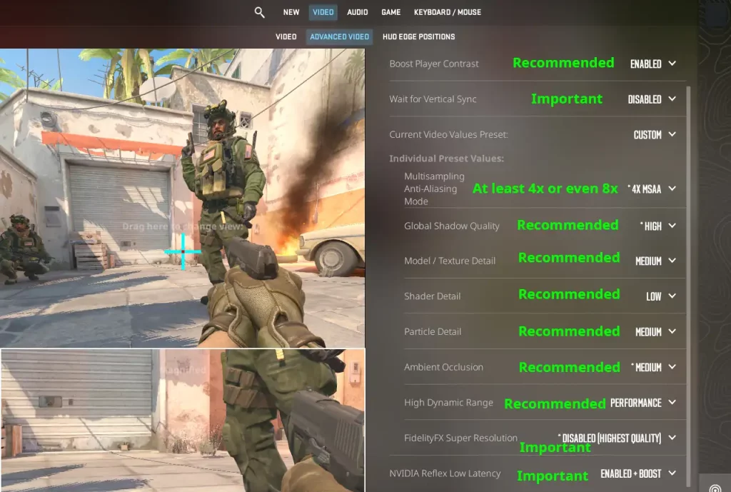 Best CS2 Video Settings