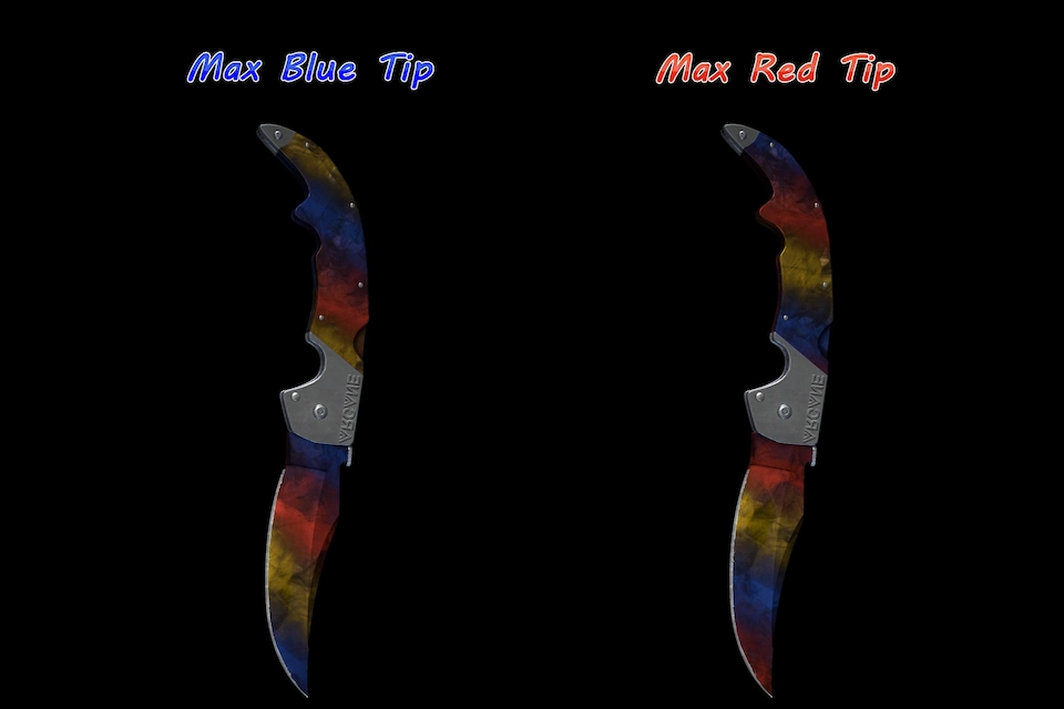 falchion knife marble fade patterns